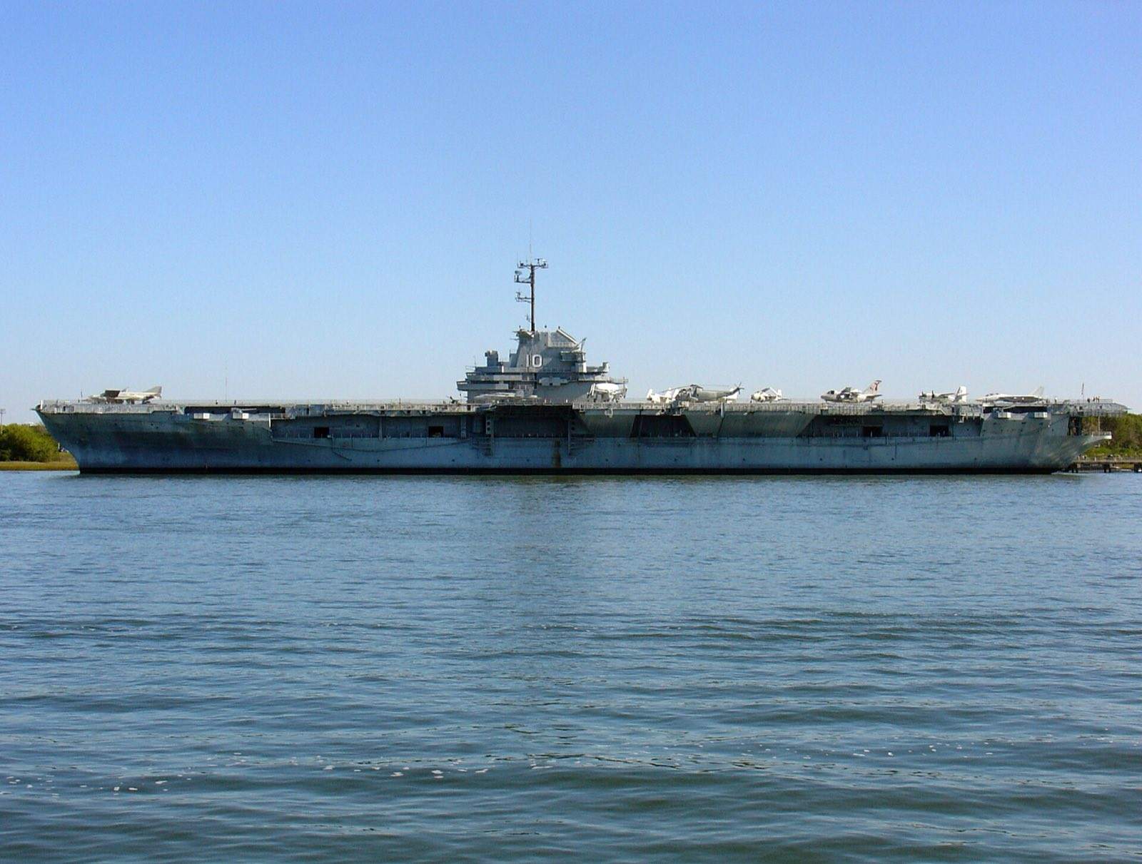 USS Yorktown aircraft carrier at Patriots Point in Charleston Harbor
