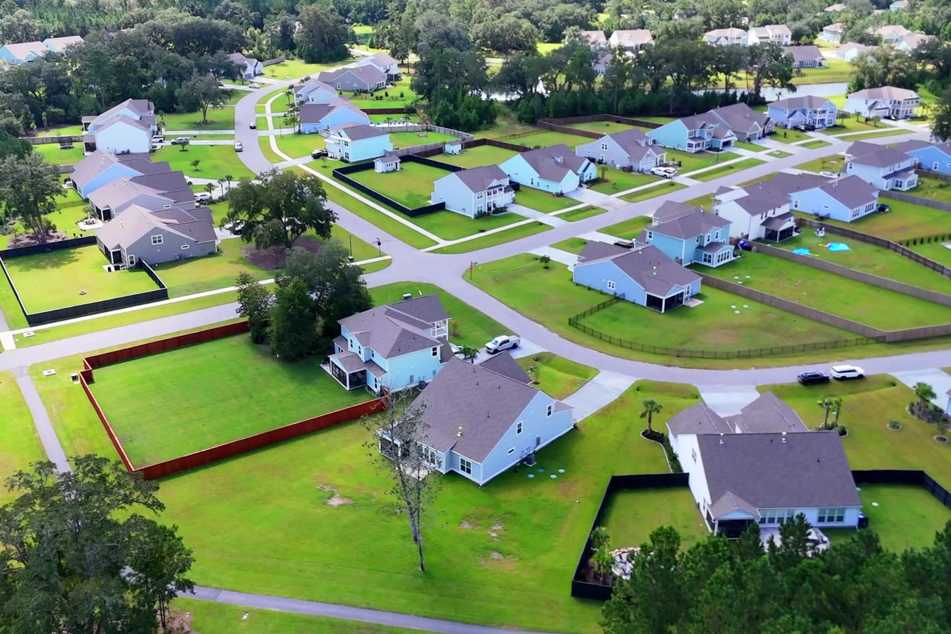 Aerial view of Sea Island Preserve on Johns Island